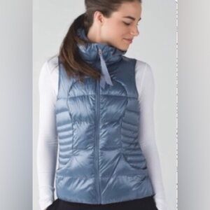 Lululemon Fluffin' Awesome Goose Down Vest in Blue Denim, Women’s 4.